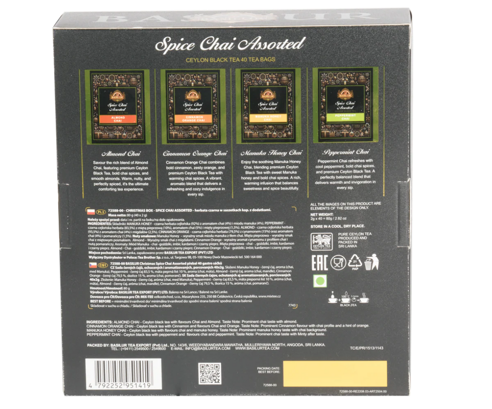 Christmas Box Spiced Chai - Assorted - 40 envelopes