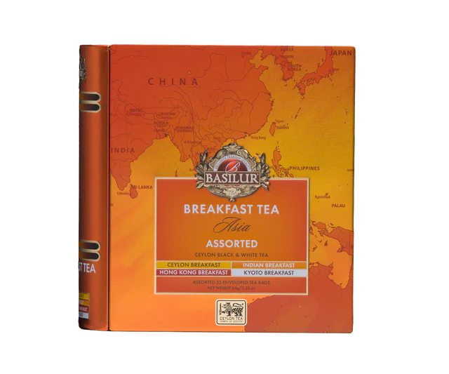 Breakfast Tea Book - Asia - 32 Enveloped Tea Bags