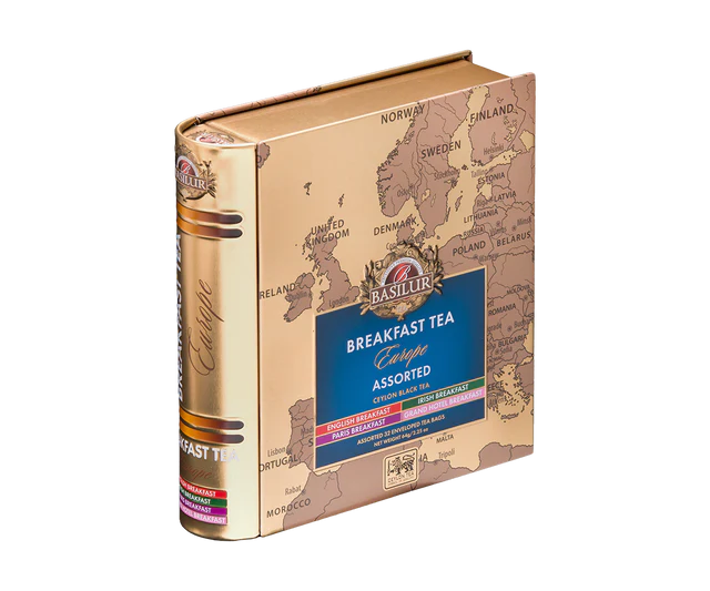 Breakfast in Europe Tea Book - 32 Enveloped Tea Bags