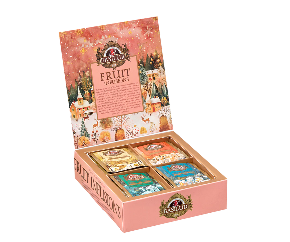 Assorted Fruit Infusions - Christmas Flavors - 40 Enveloped Tea Bags