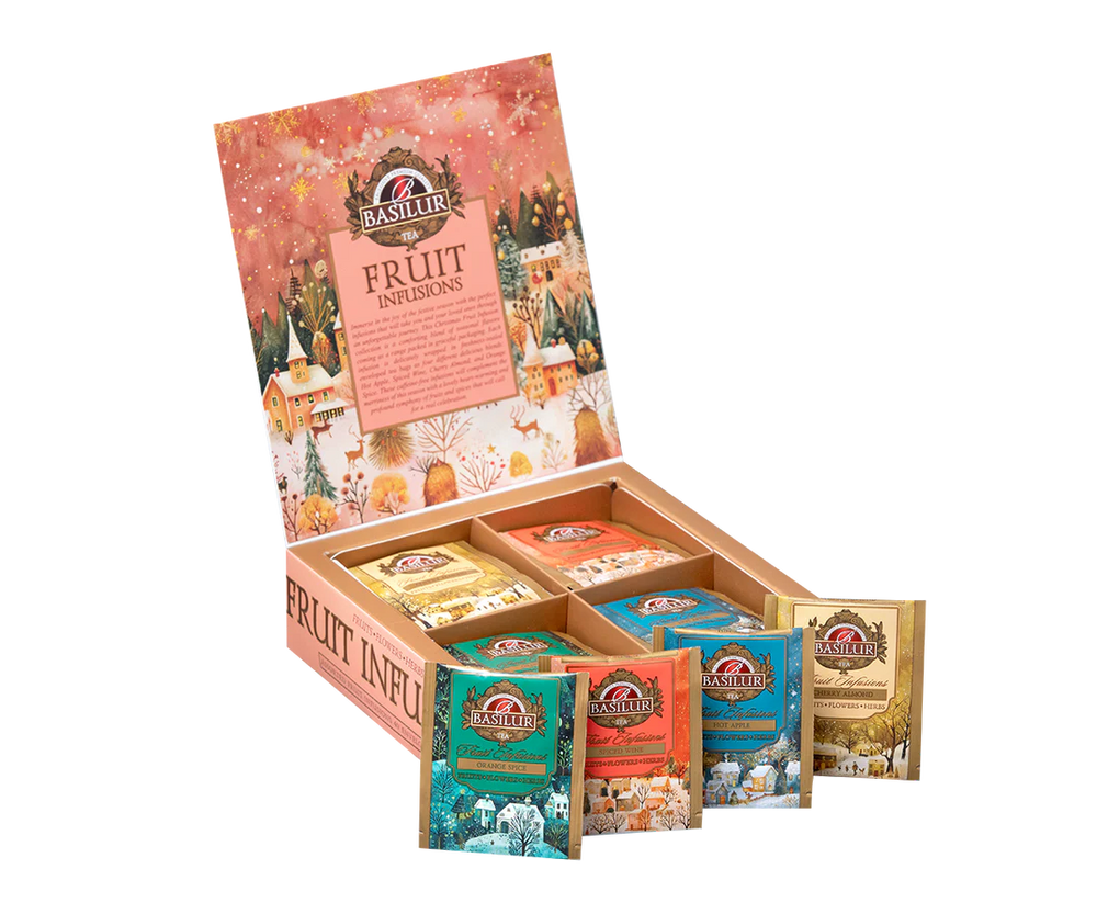 Assorted Fruit Infusions - Christmas Flavors - 40 Enveloped Tea Bags