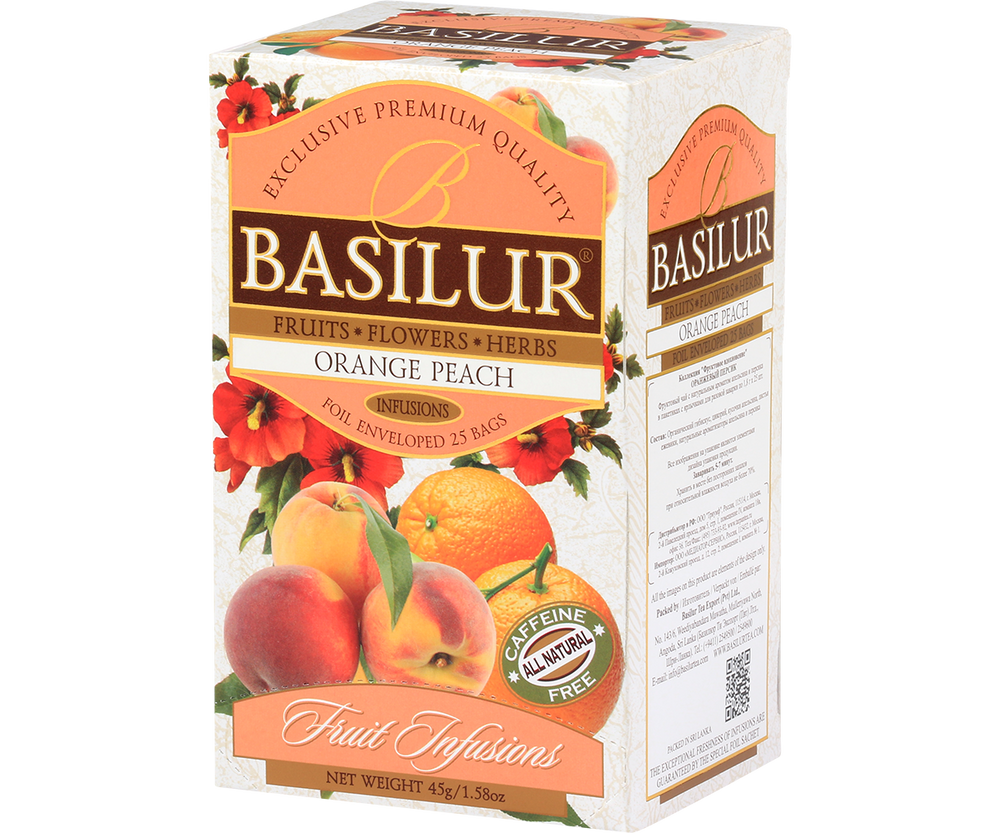 Fruit Infusions "Orange Peach" - 25 Tea Sachets